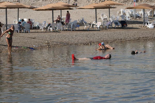 Fr John in Dead Sea