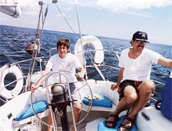 Sailing in Green Bay in Lake Michigan is a fun recreational activity during a vacation in Wisconsin. Door County, a peninsula in the northeast corner of the state, is located between Green Bay and Lake Michigan. The scenic peninsula and Washington Island offshore, which is reached by a daily ferry boat, are popular tourist destinations. (Submitted photo) 